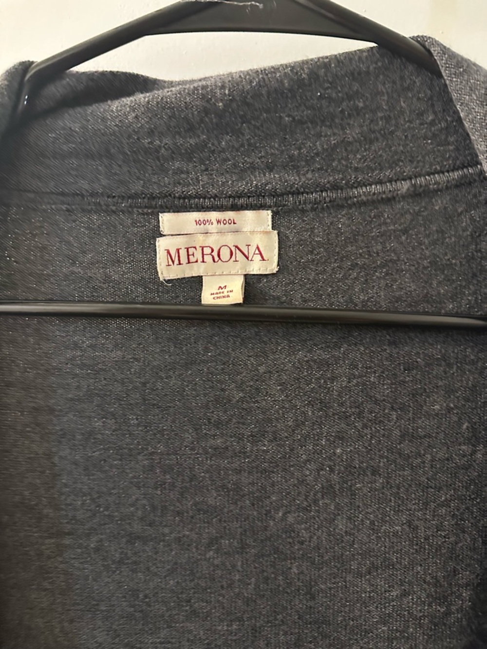 Merona Charcoal Open Front Cardigan - Picture 3 of 5